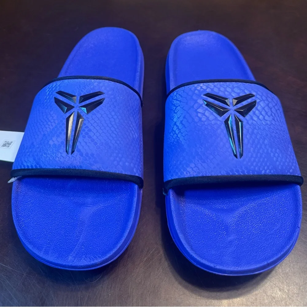 New Nike Kobe Slides Sandals Purple Black